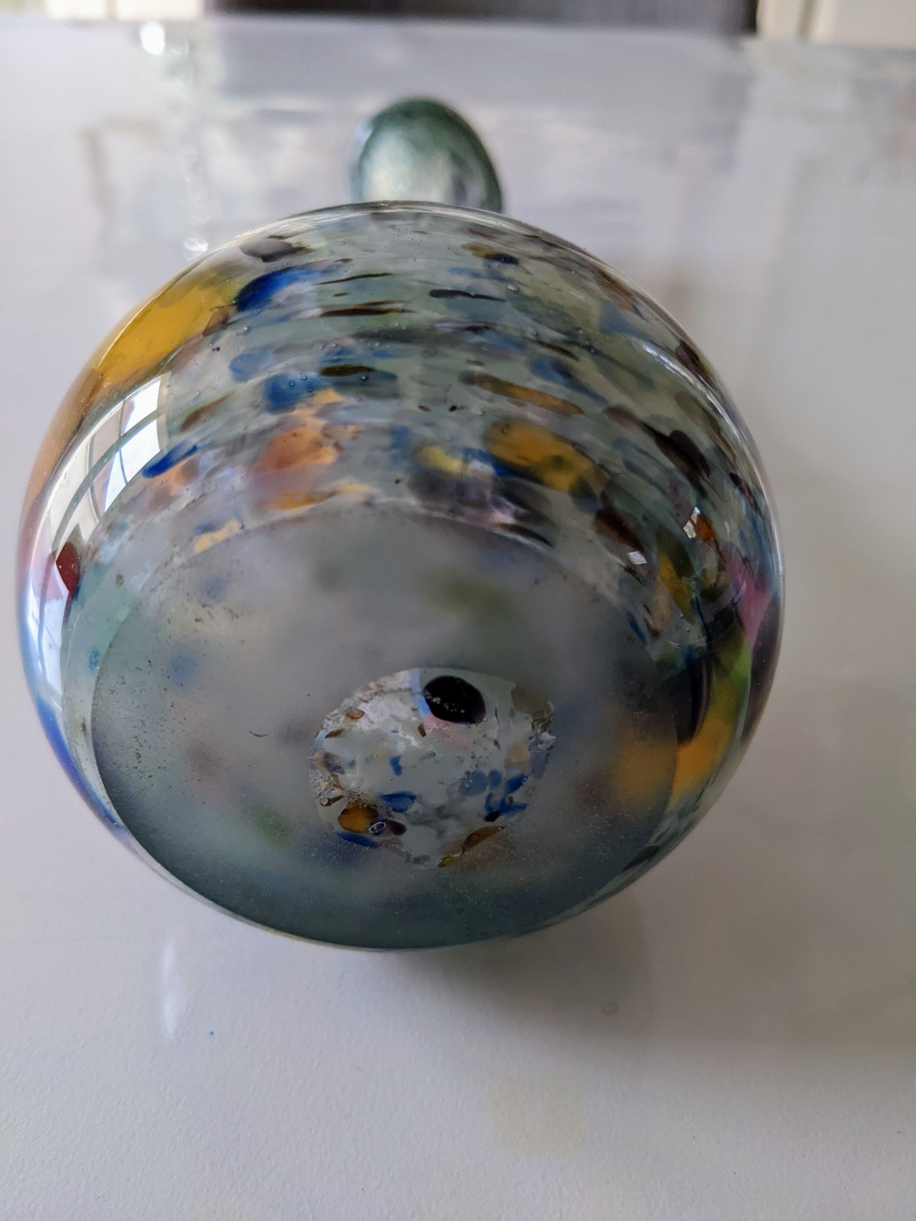 Vintage blown glass vase