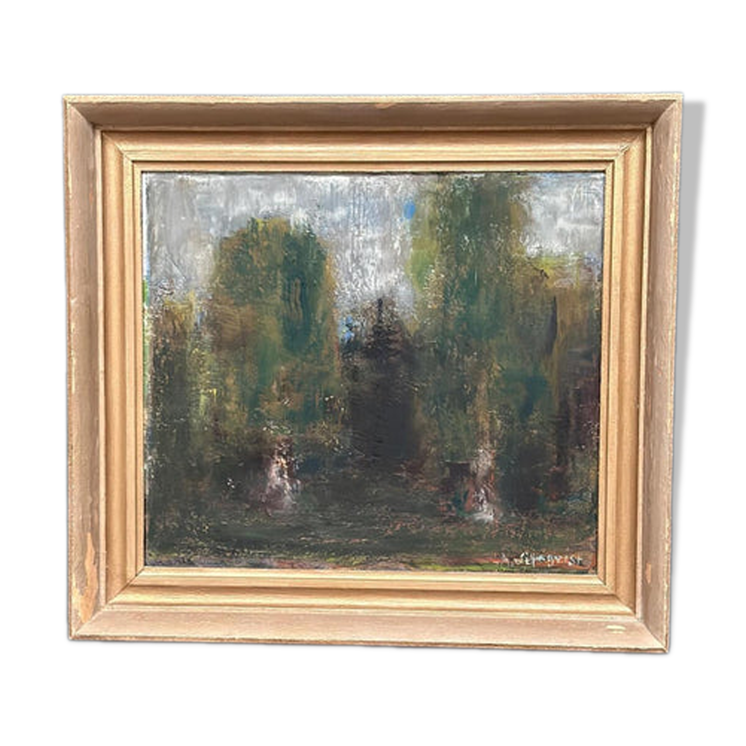 Original Swedish Oil on Panel – “Forest” by Anders Liljeqvist – Signed