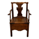 Fauteuil en chêne anglais 18ème siècle