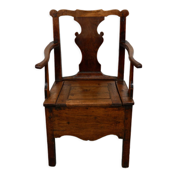 Fauteuil en chêne anglais 18ème siècle