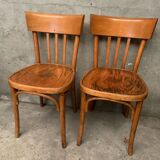 Paire de chaises bistrot Baumann