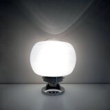 Lampe de Table Vintage • Acier & Verre • Murano • Space Age • 1970