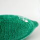 Large slip dish, green woven bamboo model, 1970