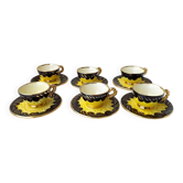 Tasses à café bicolores Vallauris