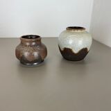 Set of 2 ceramic oottery "Lava" Vases by Dümler and Breiden, Germany, 1960s