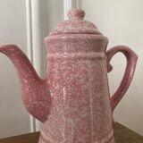 Pink speckled teapot
