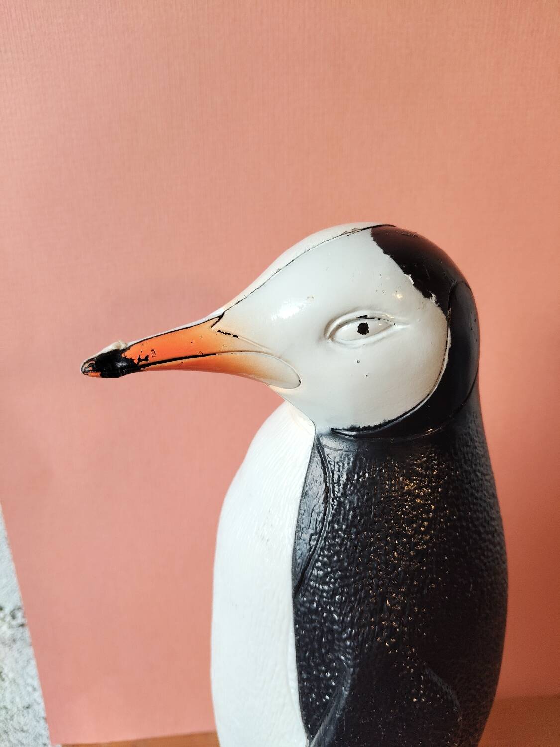 Vintage decorative penguin 31 cm – 1970s Scandinavian style