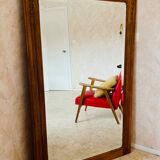 Miroir bois sculpté en chêne 1920
