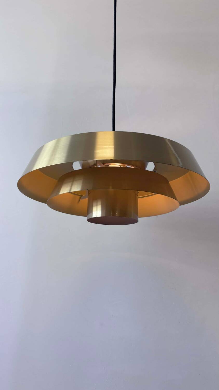 Vintage pendant lamp brass