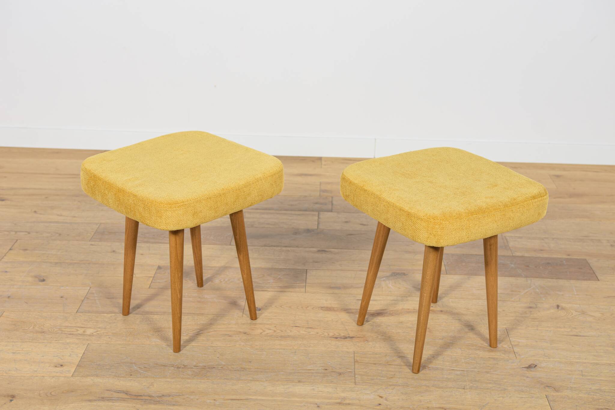 Mid-Century Teak Stool, Poland, 1970s