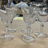 Set of 5 engraved glasses