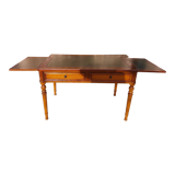 Green leather tray desk