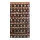 6x10 Black & Yellow Turkish Wool Kilim Rug,Area Kilim Rug 170x312 Cm