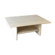 Table basse en travertin avec plateau intermédiaire