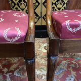 Pair of gondola chairs