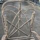 Pair of rustic natural wood armchairs
