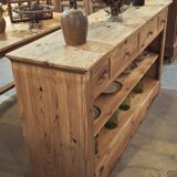 Open buffet in fir wood