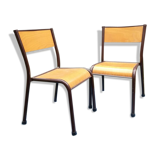 Duo chairs of school children