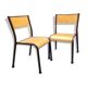 Duo chaises écoliers