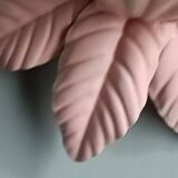 Vintage pink flower wall light