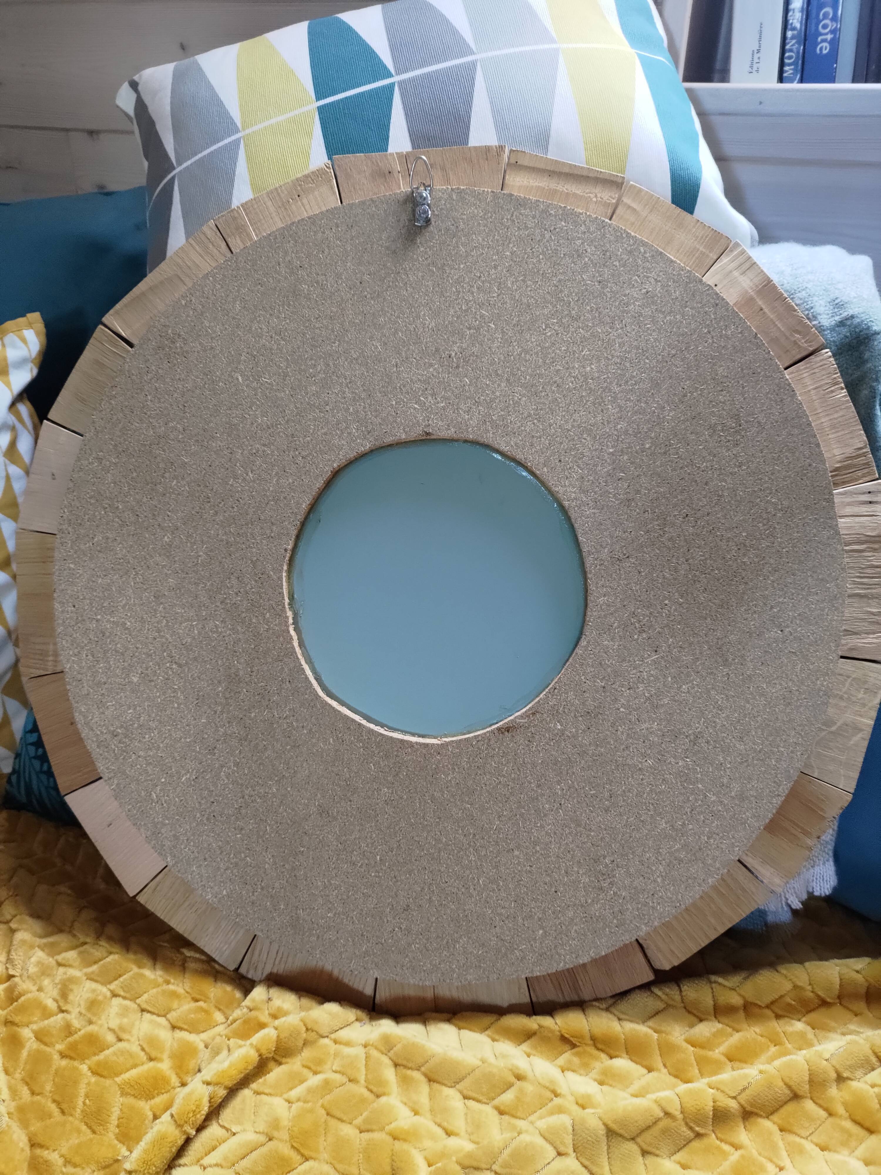 60cm solid wood mirror