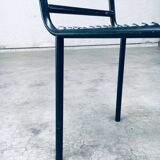 Postmodern sandows chairs attributed to rene herbst for ecart international, 1980s, set of 6