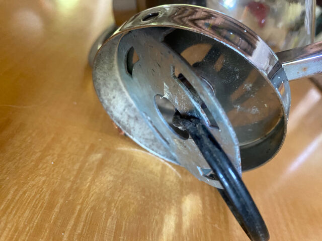 globe wall lamp, smoked glass