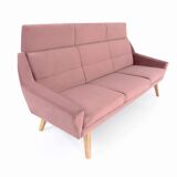 Canapé MANDAL rose, design scandinave