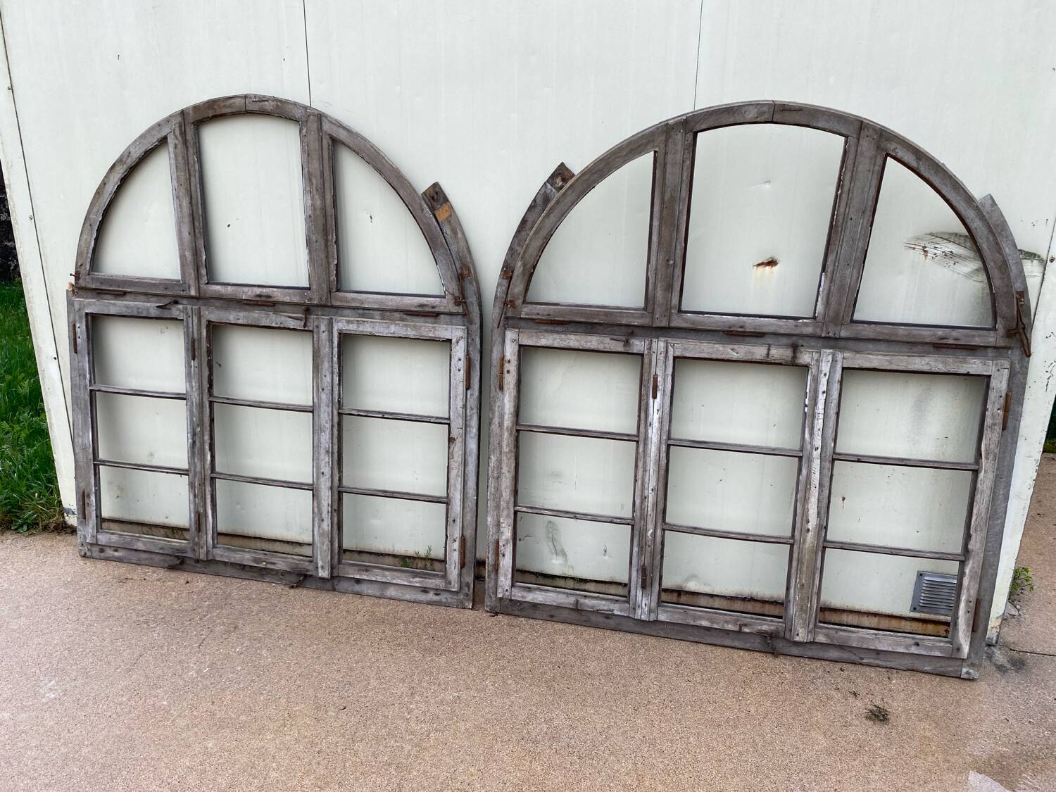 Factory window frame pair