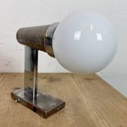Vintage Art Deco Wall Light with Opal Glass, 1930s