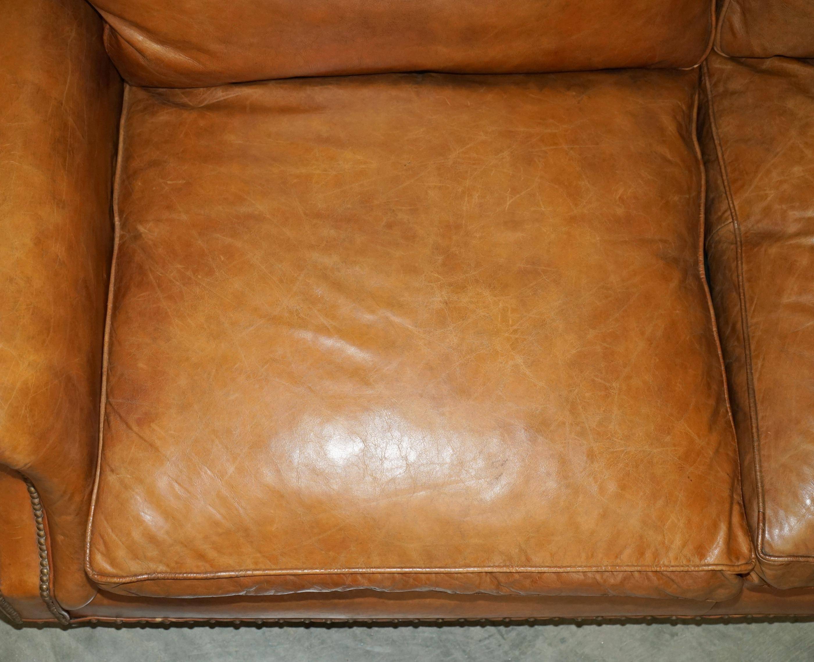 Balmoral Heritage Leather Sofa by Timothy Oulton