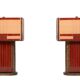 Stunning pair Art Deco style Cut Glass Table Lamps