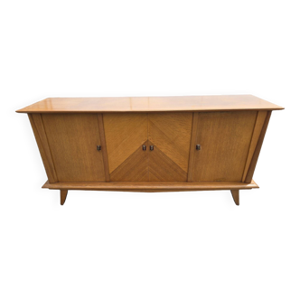 Vintage oak sideboard with 4 doors from the 60s
