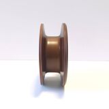 Black and Brown Hand-Painted Ceramic Piece attributed to Franco Bucci, Italy