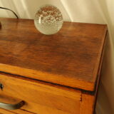 Radia vintage oak double curtain binder cabinet