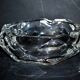 Vintage crystal ashtray - hexagonal shape - 16cm