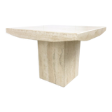Table basse en travertin vintage, années 1970