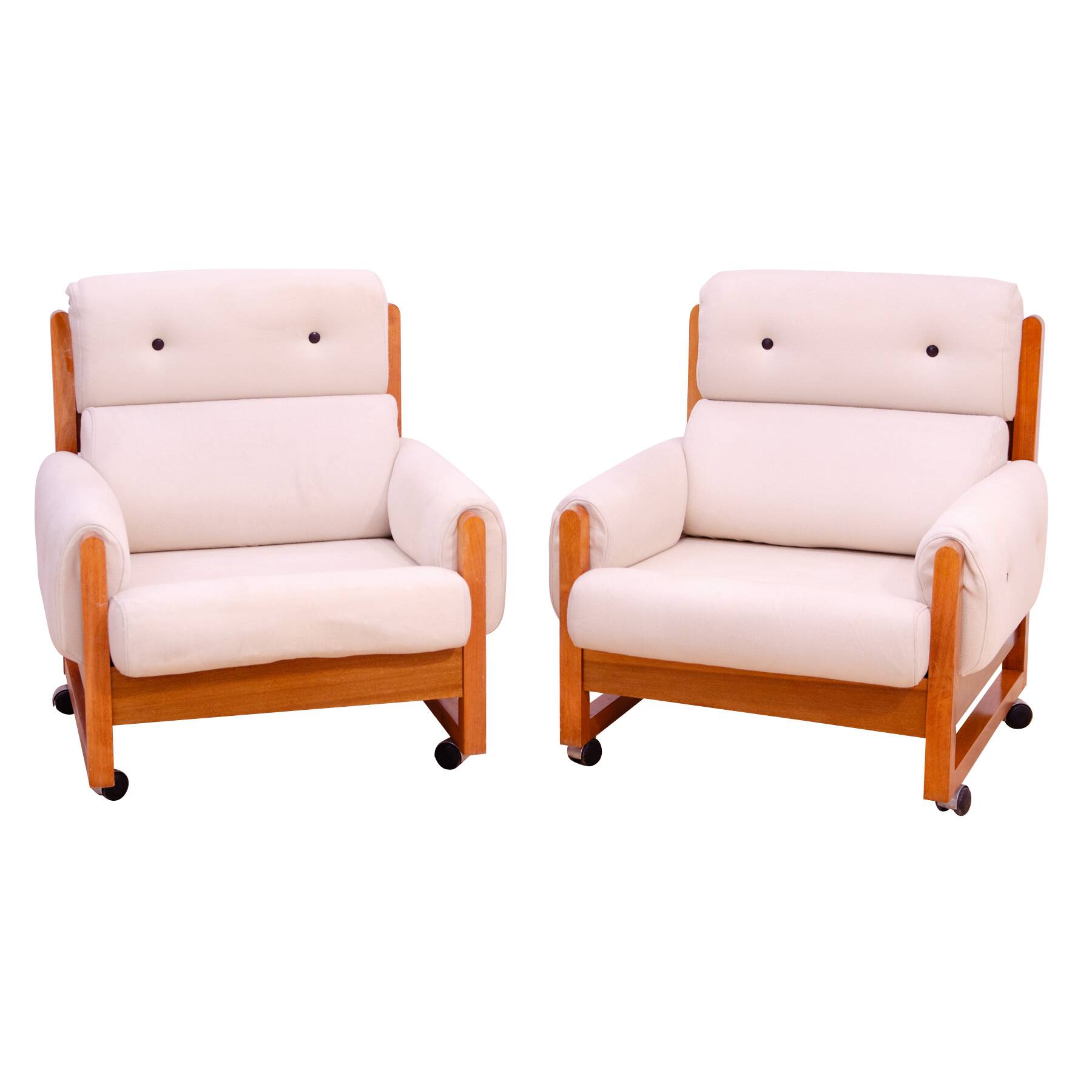 Fauteuils vintage de style scandinave, 1970'