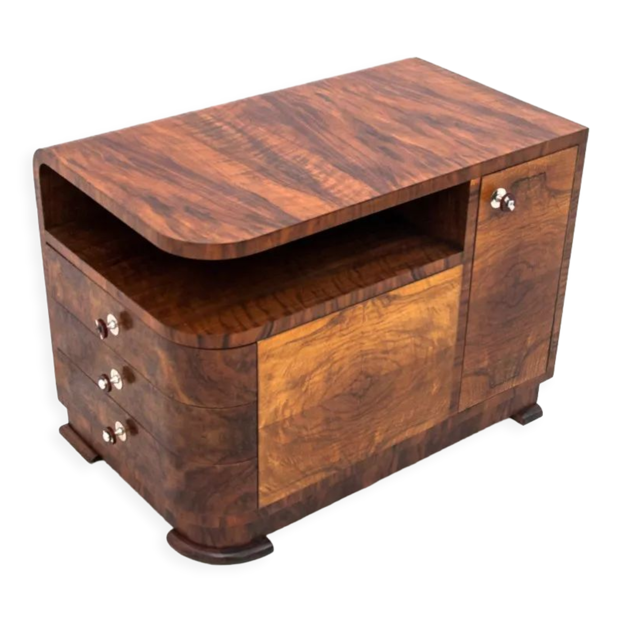 Art Deco chest of drawers, Poland, 1950s