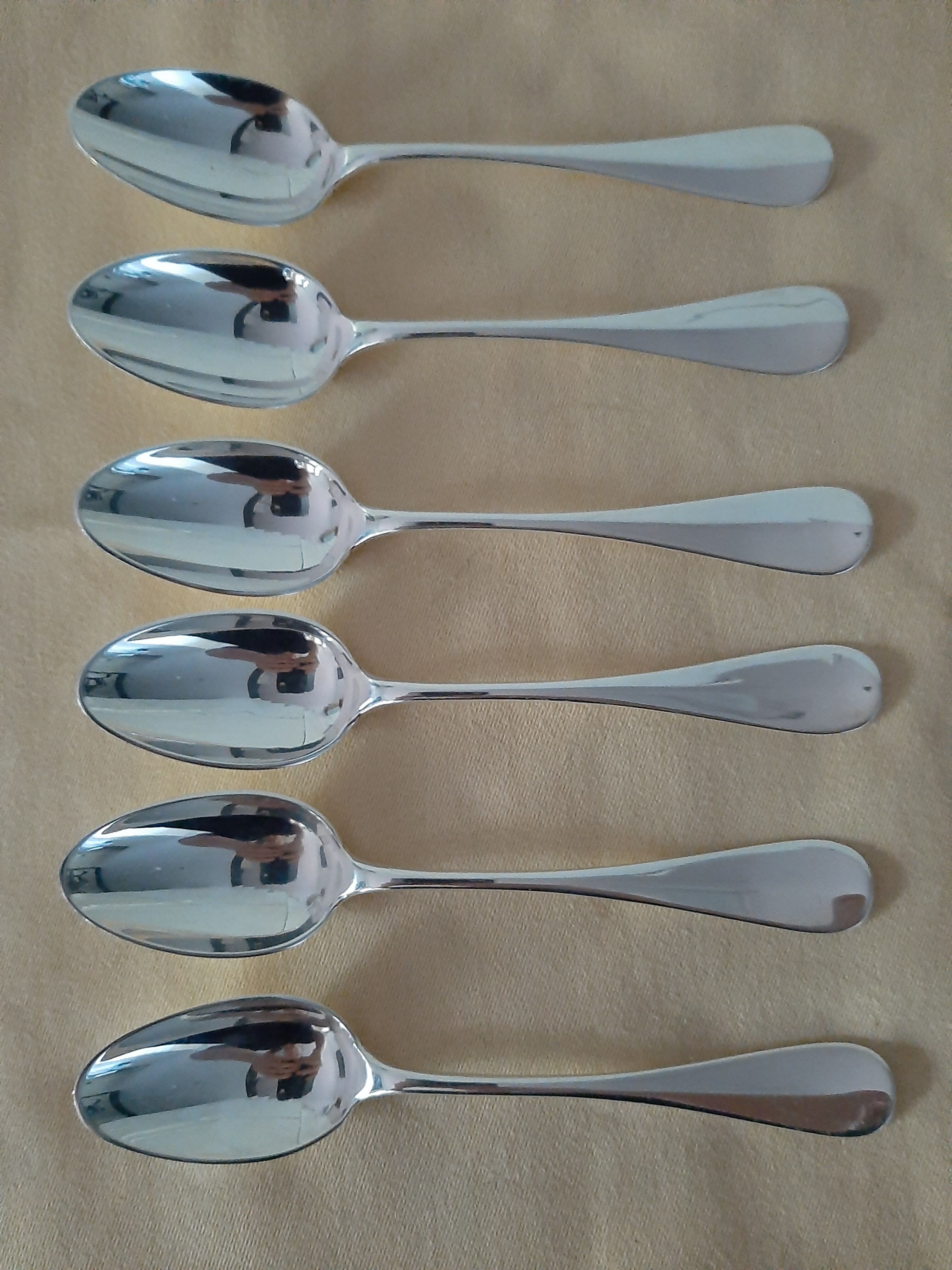 6 silver spoons monogram C B