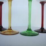 Set de 4 verres calices en cristal taillé