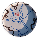 Taureau blanc - plateau en céramique