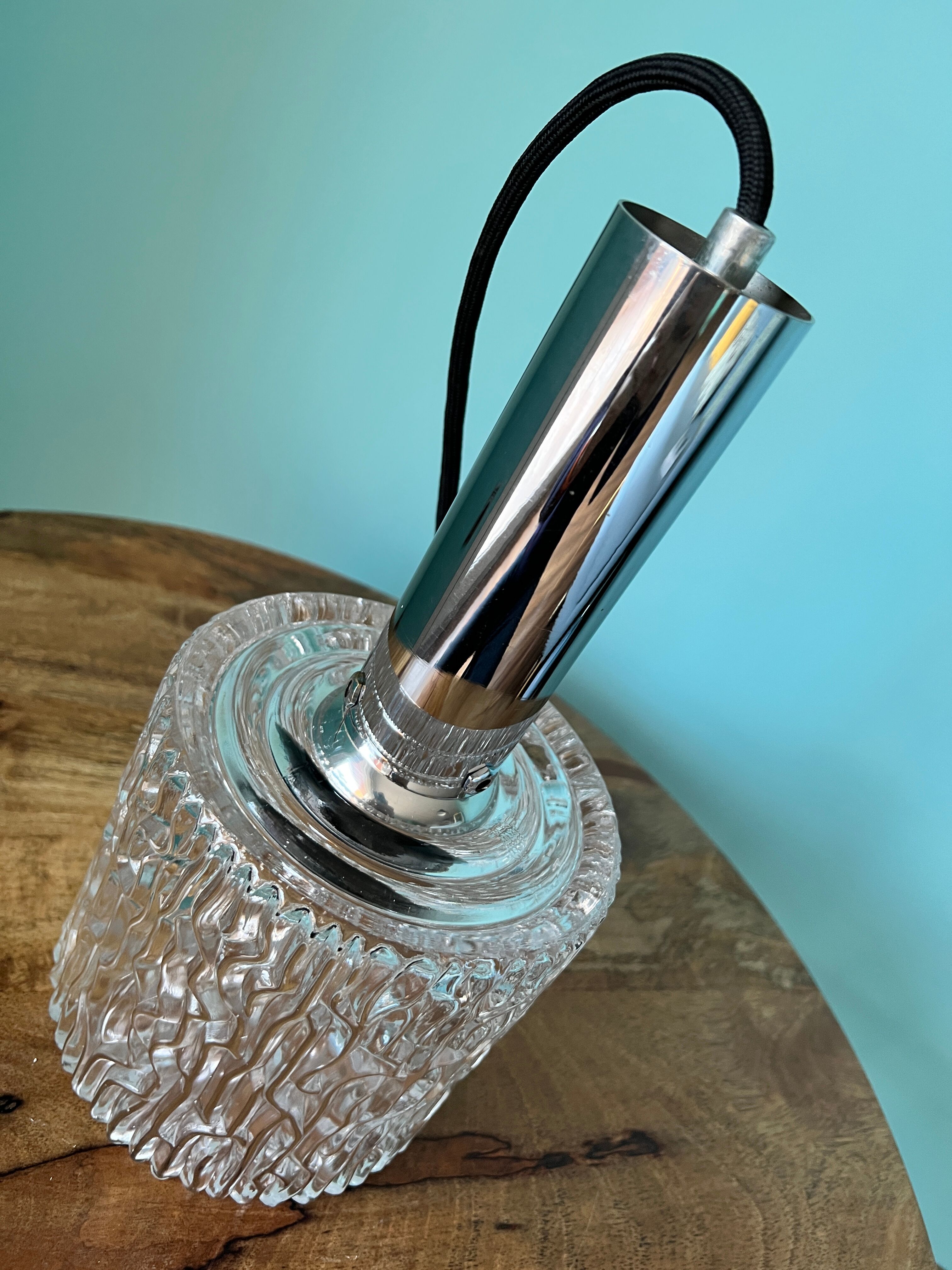 Art deco lamp / Mid century modern lamp / home decor from 1960s / ceiling pendant lamp shade