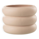 Cache-pot anneau beige rose pale