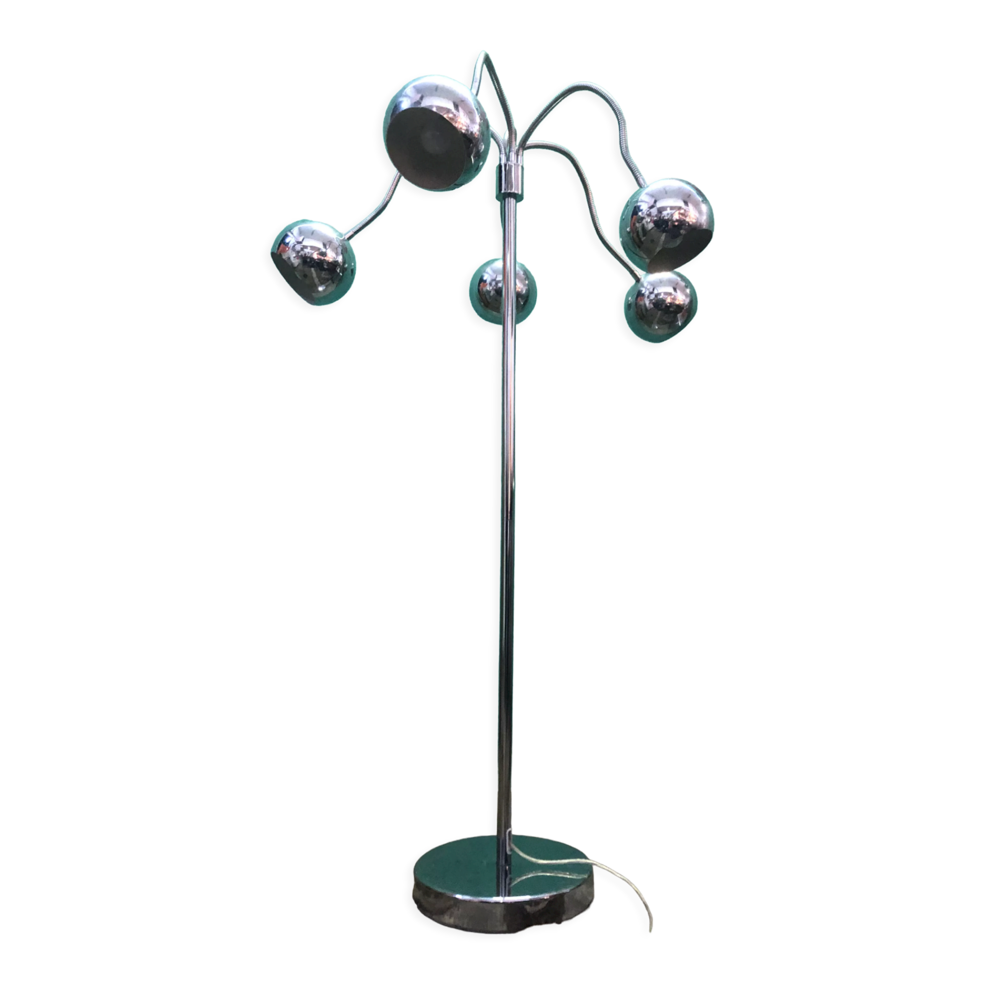 Design floor lamp from the 70s space age