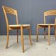 Chaises de salle à manger vintage de bistrot italien et corde de papier, années 1980