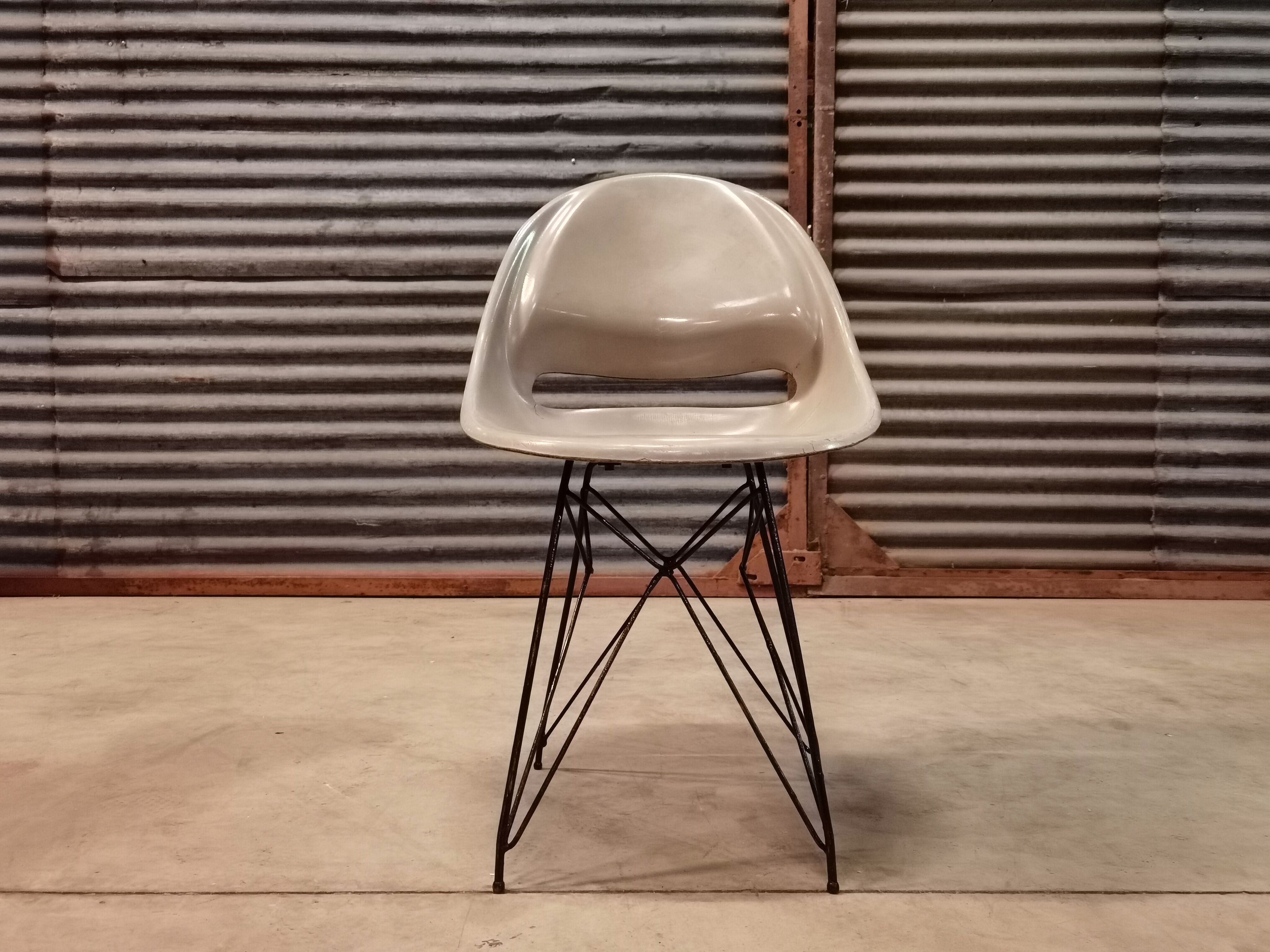 Grey Chair by Miroslav Navràtil Vertex edition 1959