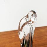 Vintage art glass vase by Max Verboeket for Kristalunie Maastricht, 1970s