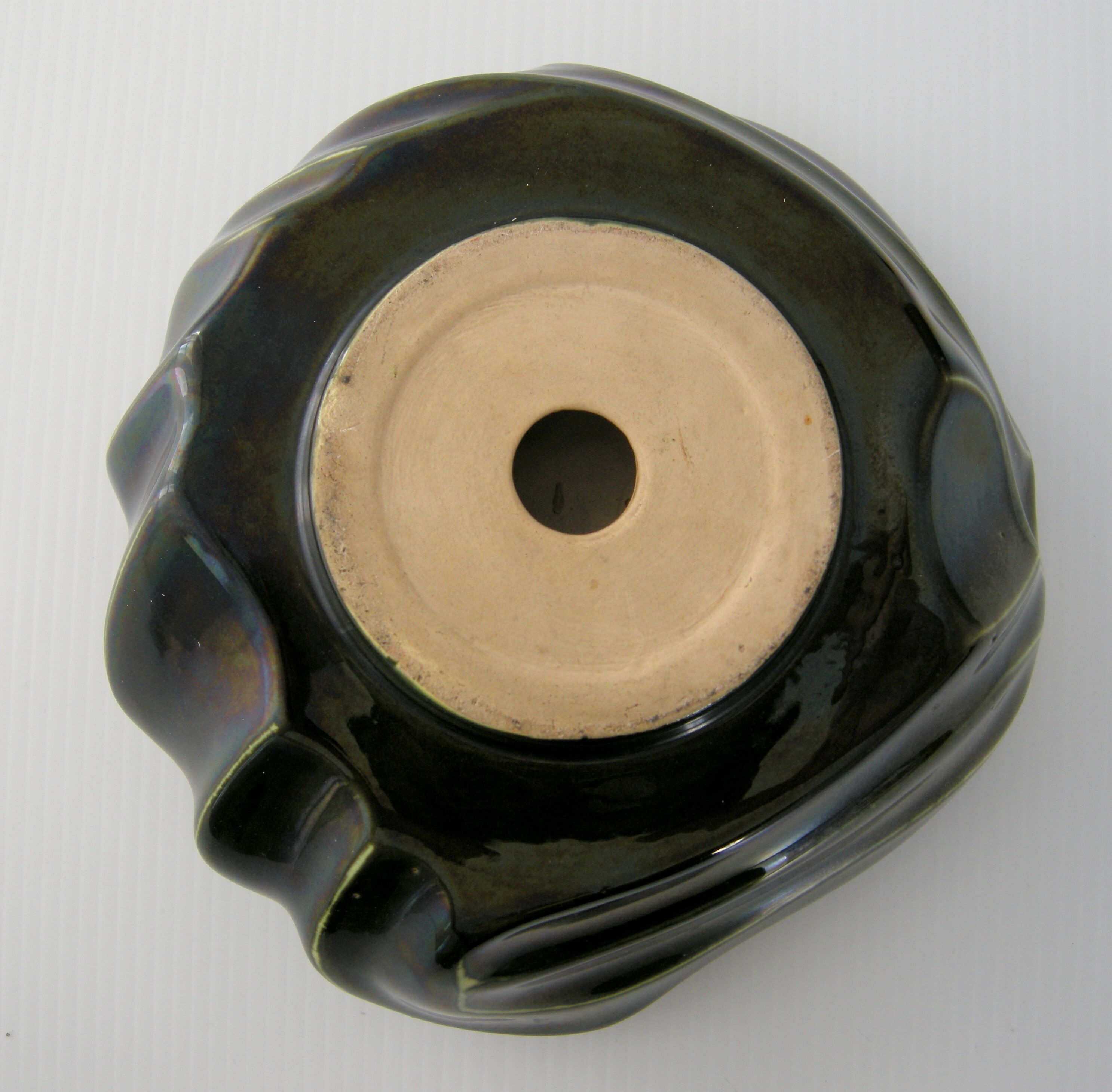 Vintage ashtray 1950 two-tone ceramic