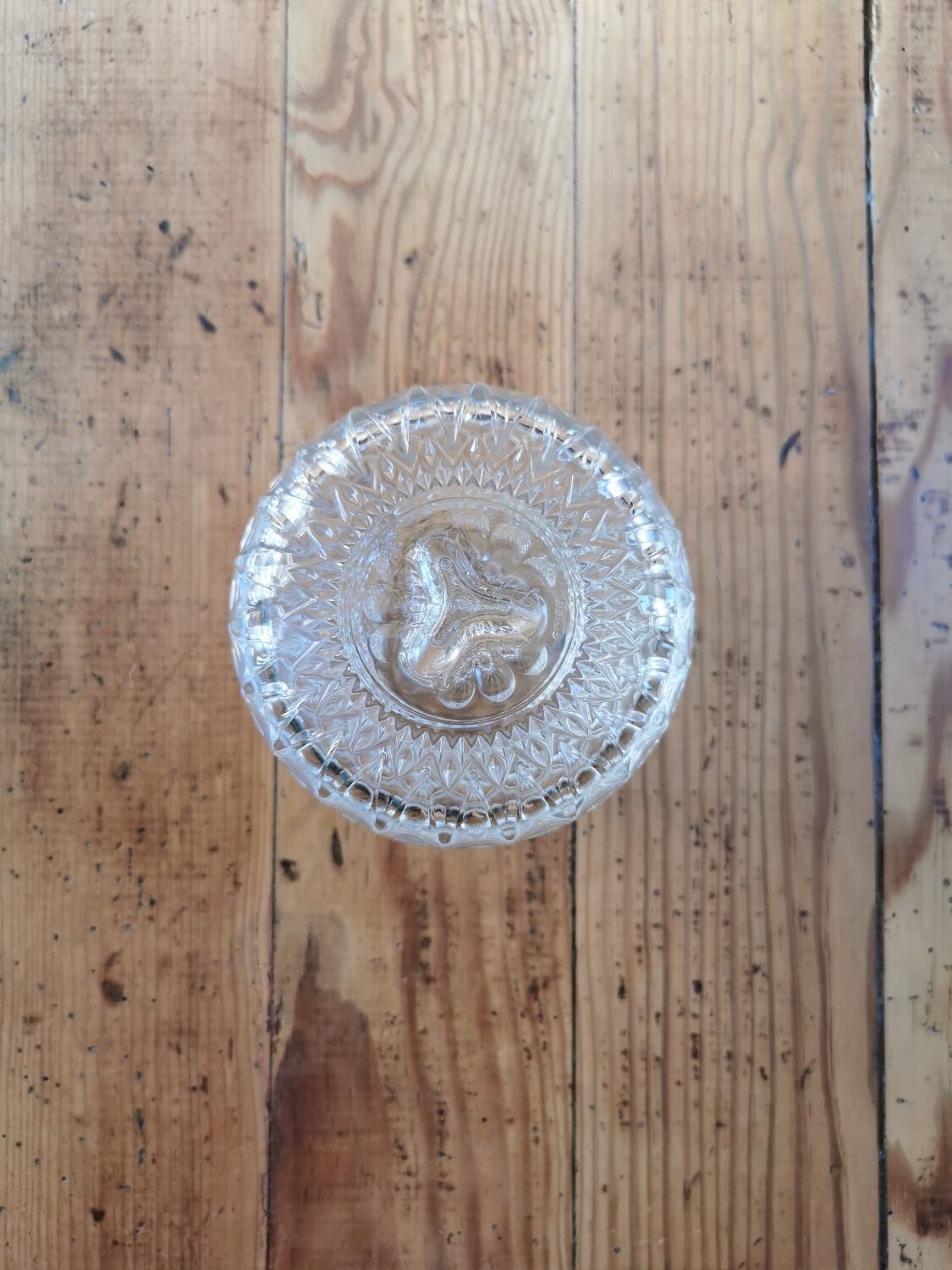 Vintage glass candy box from Reims
